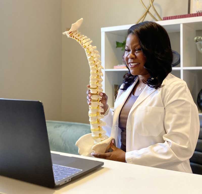 Dr. Dawn Chambers using Telehealth to treat her clients